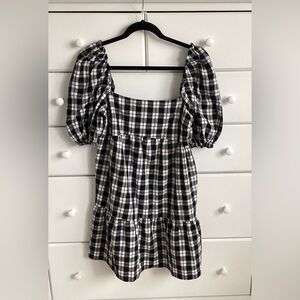 H&M Plaid Baby Doll Dress